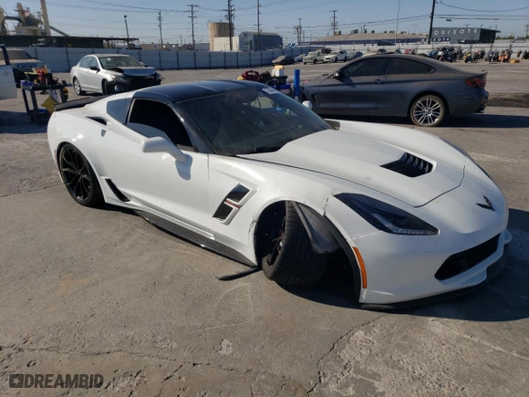 2017 Chevrolet Corvette Grand Sport 1LT with VIN 1G1YW2D78H5112055, listed as a Copart auction lot 70064994 with 36,739 mi miles and Salvage Title. Bid and sale history available at carsss.com. Image 4.