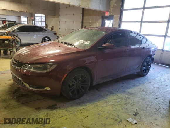 2015 Chrysler 200 Limited with VIN 1C3CCCAB2FN537247, listed as a Copart auction lot 41832895 with 115,632 mi miles and Salvage Title. Bid and sale history available at DreamBid. Image 1.