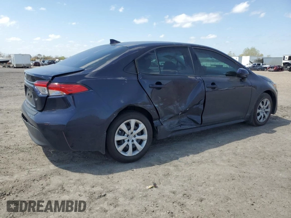 2025 Toyota Corolla LE with VIN 5YFB4MDE9SP239632, listed as a Copart auction lot 48949005 with 6,116 mi miles and Salvage Title. Bid and sale history available at carsss.com. Image 3.