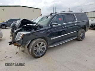 2016 Cadillac Escalade ESV Premium Collection z VIN 1GYS4JKJ5GR265652, wystawiony jako Copart lot #54917255 z przebiegiem Nie podano mil oraz Czysty tytuł • Clean title. Historia ofert i sprzedaży dostępna na DreamBid. Obrazek 1.