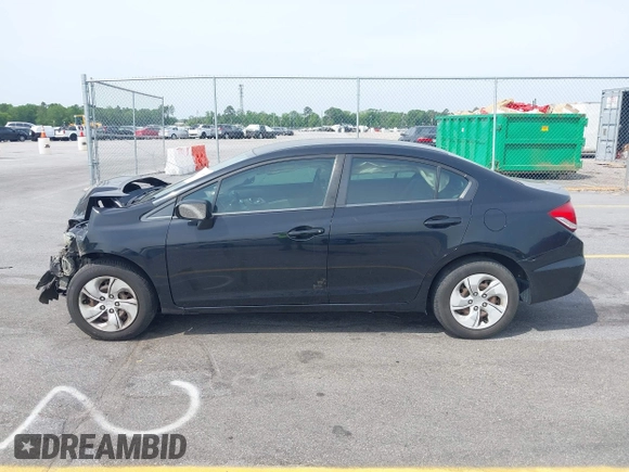 2015 Honda Civic LX with VIN 19XFB2F53FE043427, listed as a IAAI auction lot 42085488 with Not Provided miles and . Bid and sale history available at DreamBid. Image 14.