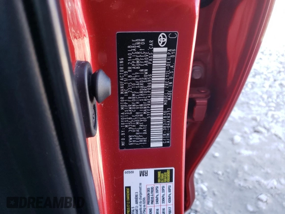 2020 Toyota Corolla LE with VIN 5YFEPRAE4LP086956, listed as a Copart auction lot 87750105 with 83,822 mi miles and Salvage Title. Bid and sale history available at carsss.com. Image 12.
