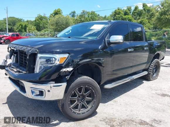 2018 Nissan Titan SV with VIN 1N6AA1E60JN511357, listed as a IAAI auction lot 42582405 with 110,043 mi miles and . Bid and sale history available at DreamBid. Image 17.