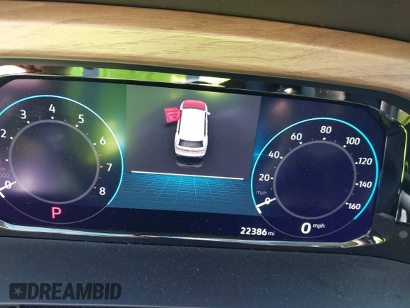 2024 Volkswagen Atlas SE with VIN 1V2JR2CA2RC518633, listed as a IAAI auction lot 41773560 with 22,386 mi miles and . Bid and sale history available at DreamBid. Image 7.
