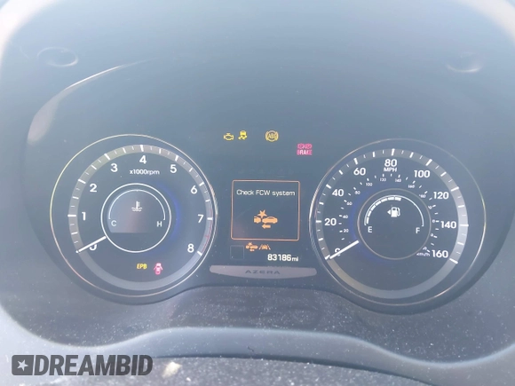 2016 Hyundai Azera Limited with VIN KMHFH4JG4GA508154, listed as a IAAI auction lot 41585151 with 83,186 mi miles and . Bid and sale history available at DreamBid. Image 7.