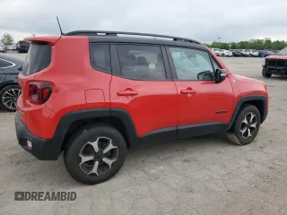 2020 Jeep Renegade Trailhawk with VIN ZACNJBC18LPL78758, listed as a Copart auction lot 56704665 with Not provided miles and Salvage title. Bid and sale history available at DreamBid. Image 3.