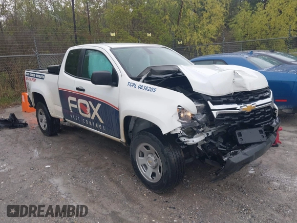 2022 Chevrolet Colorado 2WD Work Truck z VIN 1GCHSBEA4N1234377, wystawiony jako IAAI lot #41854653 z przebiegiem 54 418 mil mil oraz . Historia ofert i sprzedaży dostępna na DreamBid. Obrazek 1.