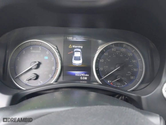 2018 Infiniti Q60 3.0t LUXE with VIN JN1EV7EK7JM342648, listed as a IAAI auction lot 41931943 with 102,290 mi miles. Bid and sale history available at carsss.com. Image 7.