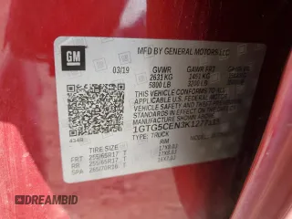 2019 GMC Canyon 2WD SLE with VIN 1GTG5CEN3K1277115, listed as a Copart auction lot 45296115 with 94,500 mi miles and Salvage Title. Bid and sale history available at carsss.com. Image 14.