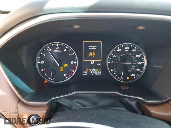 2021 Subaru Outback Touring with VIN 4S4BTAPC5M3215461, listed as a Copart auction lot 53080715 with 91,766 mi miles and Salvage title. Bid and sale history available at DreamBid. Image 9.
