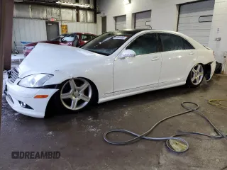 2009 Mercedes-Benz S-Class 5.5L V8 with VIN WDDNG71X99A247374, listed as a Copart auction lot 45904905 with 149,237 mi miles and Salvage Title. Bid and sale history available at carsss.com. Image 1.