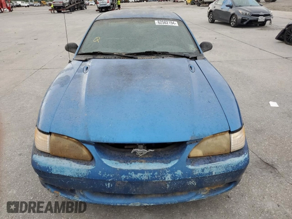 1995 Ford Mustang with VIN 1FALP4045SF145706, listed as a Copart auction lot 69829614 with 164,460 mi miles and Salvage Title. Bid and sale history available at carsss.com. Image 5.