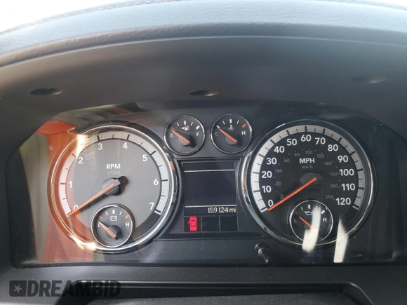 2012 Ram 1500 Sport with VIN 1C6RD7MT8CS188923, listed as a Copart auction lot 55803955 with 159,124 mi miles and Non repairable. Bid and sale history available at DreamBid. Image 9.