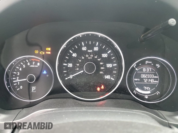 2021 Honda HR-V LX with VIN 3CZRU6H32MM701102, listed as a Copart auction lot 63215115 with 82,333 mi miles and Salvage title. Bid and sale history available at DreamBid. Image 9.