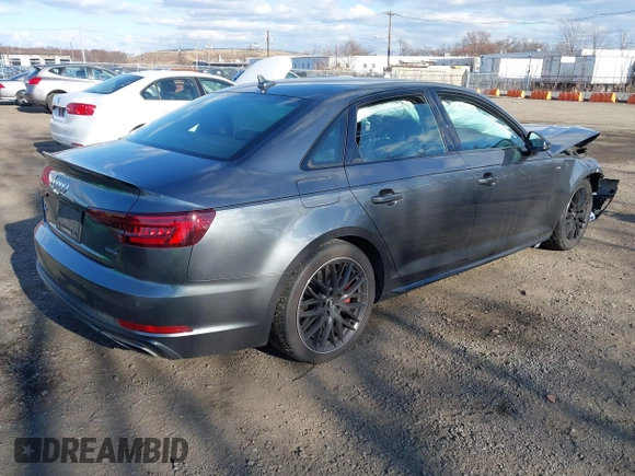2019 Audi A4 Premium Plus with VIN WAUENAF48KA096381, listed as a IAAI auction lot 41000378 with 66,995 mi miles. Bid and sale history available at carsss.com. Image 4.