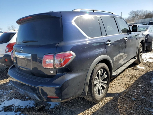 2020 Nissan Armada SL with VIN JN8AY2NCXLX518581, listed as a Copart auction lot 38873594 with 0 mi miles and Salvage Title. Bid and sale history available at carsss.com. Image 3.