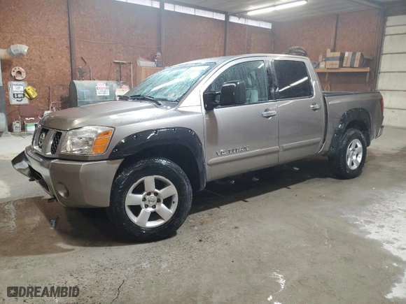 2007 Nissan Titan LE with VIN 1N6BA07B67N225787, listed as a Copart auction lot 46987835 with 211,755 mi miles and Salvage Title. Bid and sale history available at carsss.com. Image 1.