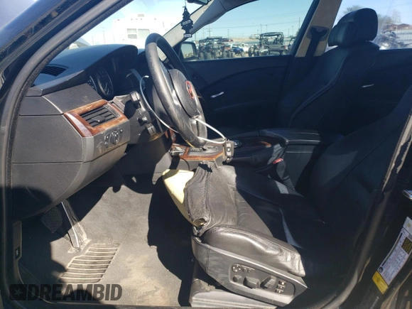 2007 BMW 5 Series 550i with VIN WBANB53587CP08331, listed as a Copart auction lot 47246155 with 148,317 mi miles and Clean Title. Bid and sale history available at DreamBid. Image 7.