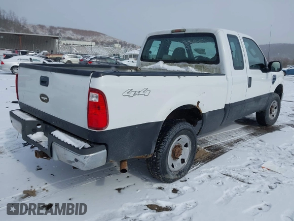 2008 Ford Super Duty F-250 SRW XL with VIN 1FTSX21598EC82566, listed as a IAAI auction lot 41617538 with 166,479 mi miles. Bid and sale history available at carsss.com. Image 4.
