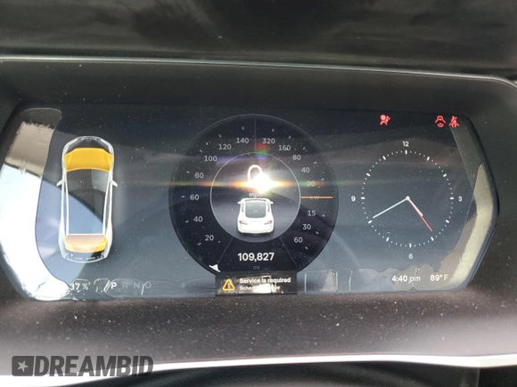2014 Tesla Model S 60 with VIN 5YJSA1H11EFP49407, listed as a Copart auction lot 52215955 with 109,827 mi miles and Salvage Title. Bid and sale history available at DreamBid. Image 9.