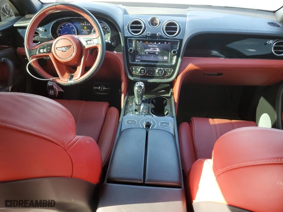 2019 Bentley Bentayga V8 with VIN SJAAM2ZV5KC024154, listed as a Copart auction lot 74990344 with 41589 miles and Salvage Title. Bid and sale history available at carsss.com. Image 8.