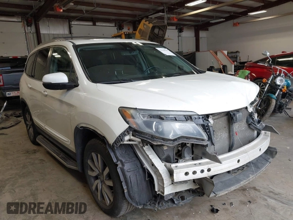 2019 Honda Pilot EX-L with VIN 5FNYF6H54KB043295, listed as a IAAI auction lot 42298547 with 235,343 mi miles and . Bid and sale history available at DreamBid. Image 1.
