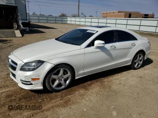 2013 Mercedes-Benz CLS-Class CLS 550 with VIN WDDLJ7DB5DA059405, listed as a Copart auction lot 52202265 with 101,886 mi miles and Salvage Title. Bid and sale history available at carsss.com. Image 1.