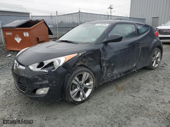 2013 Hyundai Veloster RE:MIX with VIN KMHTC6AD9DU090736, listed as a Copart auction lot 81750394 with 181,773 mi miles and Salvage Title. Bid and sale history available at carsss.com. Image 1.