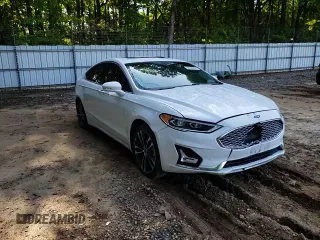 2020 Ford Fusion Titanium with VIN 3FA6P0D96LR152910, listed as a Copart auction lot 55389355 with 105,690 mi miles and Salvage title. Bid and sale history available at DreamBid. Image 13.