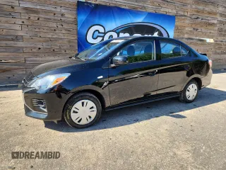 2024 Mitsubishi Mirage ES z VIN ML32FUFJ0RHF18533, wystawiony jako Copart lot #64259785 z przebiegiem 5 202 mil mil oraz Czysty tytuł • Clean title. Historia ofert i sprzedaży dostępna na DreamBid. Obrazek 1.