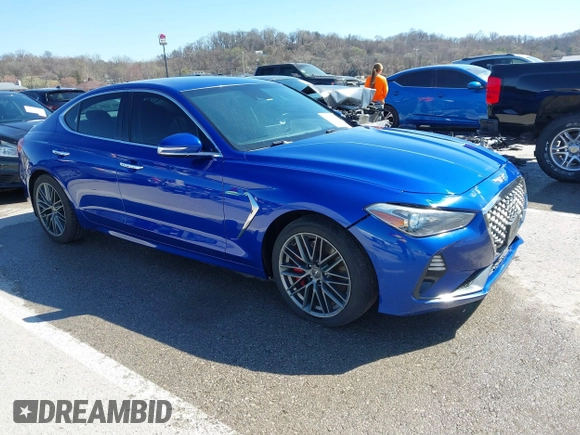2019 Genesis G70 Advanced with VIN KMTG54LE7KU030592, listed as a IAAI auction lot 41798773 with 81,271 mi miles and . Bid and sale history available at DreamBid. Image 1.