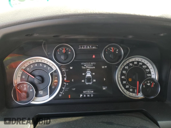 2016 Ram 1500 Big Horn with VIN 3C6RR7LT3GG344754, listed as a Copart auction lot 61974355 with 141,114 mi miles and Salvage title. Bid and sale history available at DreamBid. Image 9.
