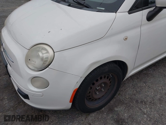 2012 FIAT 500 Pop with VIN 3C3CFFDR7CT120509, listed as a IAAI auction lot 42042059 with 116,805 mi miles. Bid and sale history available at carsss.com. Image 16.