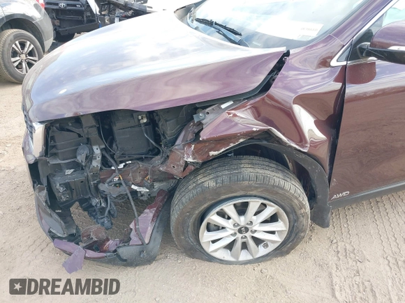 2019 Kia Sorento S V6 with VIN 5XYPGDA54KG559320, listed as a IAAI auction lot 40754605 with 68,555 mi miles. Bid and sale history available at carsss.com. Image 6.