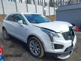 2020 Cadillac XT5 Premium Luxury AWD with VIN 1GYKNDRSXLZ205681, listed as a IAAI auction lot 41811080 with 43,832 mi miles. Bid and sale history available at carsss.com. Image 1.