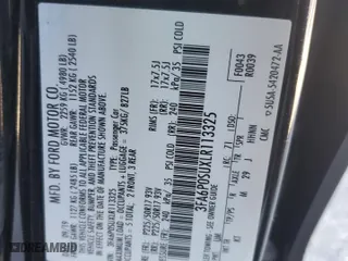 2020 Ford Fusion Plug-In Hybrid Titanium with VIN 3FA6P0SUXLR113325, listed as a Copart auction lot 81415324 with 51,893 mi miles and Salvage Title. Bid and sale history available at carsss.com. Image 12.