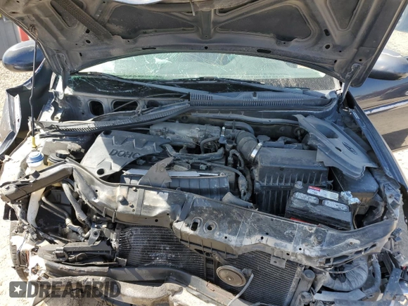 2008 Hyundai Accent GLS with VIN KMHCN46C98U243362, listed as a Copart auction lot 53572565 with 192,980 mi miles and Salvage title. Bid and sale history available at DreamBid. Image 11.