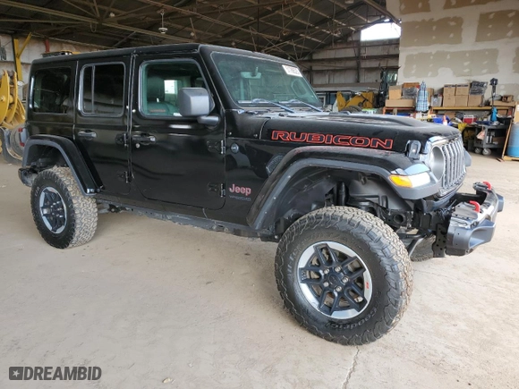 2019 Jeep Wrangler Unlimited Rubicon with VIN 1C4HJXFN2KW681435, listed as a Copart auction lot 51788525 with 24,718 mi miles and Salvage Title. Bid and sale history available at carsss.com. Image 4.