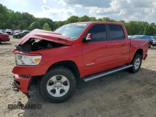 2020 Ram 1500 Big Horn z VIN 1C6SRFFT4LN292382, wystawiony jako Copart lot #54718875 z przebiegiem 101 618 mil mil oraz Szkoda całkowita • Salvage title. Historia ofert i sprzedaży dostępna na DreamBid. Obrazek 1.