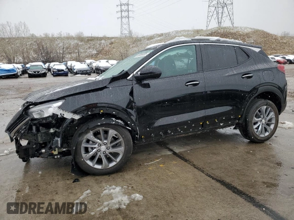 2023 Buick Encore GX Select with VIN KL4MMESL3PB076931, listed as a Copart auction lot 53656105 with 9,700 mi miles and Salvage title. Bid and sale history available at DreamBid. Image 1.