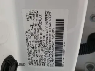 2021 Honda Pilot Special Edition z VIN 5FNYF6H27MB076462, wystawiony jako Copart lot #56187495 z przebiegiem 30 079 mil mil oraz Szkoda całkowita • Salvage title. Historia ofert i sprzedaży dostępna na DreamBid. Obrazek 13.