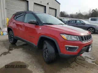 2020 Jeep Compass Trailhawk with VIN 3C4NJDDB5LT122219, listed as a Copart auction lot 47773725 with 165,376 mi miles and Salvage Title. Bid and sale history available at carsss.com. Image 4.