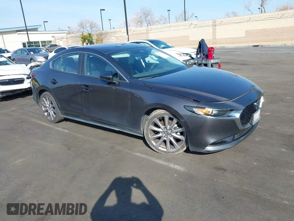 2019 Mazda 3 w/Select with VIN 3MZBPAAL1KM105498, listed as a IAAI auction lot 41601386 with 113,203 mi miles. Bid and sale history available at carsss.com. Image 1.