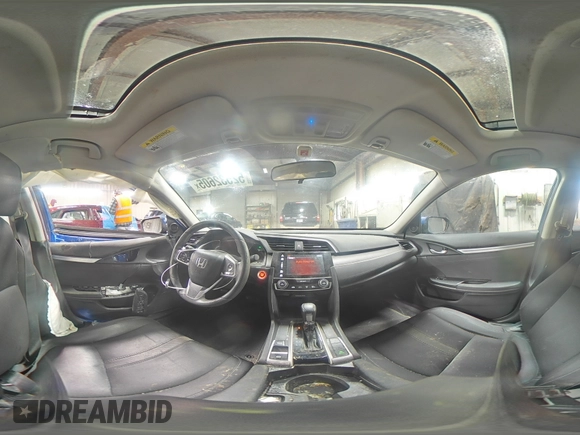 2016 Honda Civic EX with VIN 19XFC2F78GE006714, listed as a Copart auction lot 52532605 with 96,013 mi miles and Salvage Title. Bid and sale history available at DreamBid. Image 14.