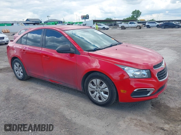 2015 Chevrolet Cruze LS z VIN 1G1PA5SH1F7270312, wystawiony jako IAAI lot #42225925 z przebiegiem 161 923 mil mil oraz . Historia ofert i sprzedaży dostępna na DreamBid. Obrazek 1.