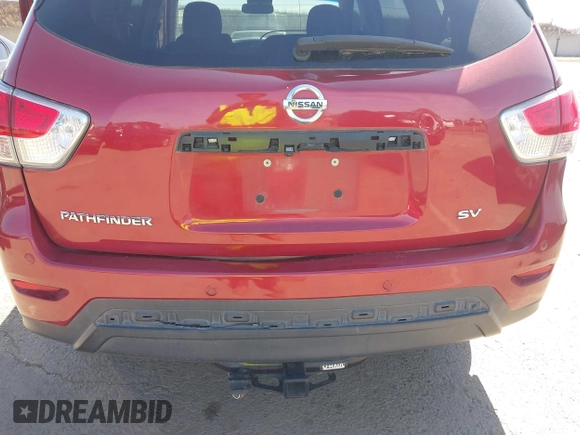 2015 Nissan Pathfinder SL with VIN 5N1AR2MMXFC685162, listed as a IAAI auction lot 42325622 with 172,897 mi miles and . Bid and sale history available at DreamBid. Image 6.