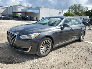 2018 Genesis G90 3.3T Premium with VIN KMHG34JA3JU041958, listed as a Copart auction lot 70686954 with 80,589 mi miles and Non Repairable. Bid and sale history available at carsss.com. Image 1.