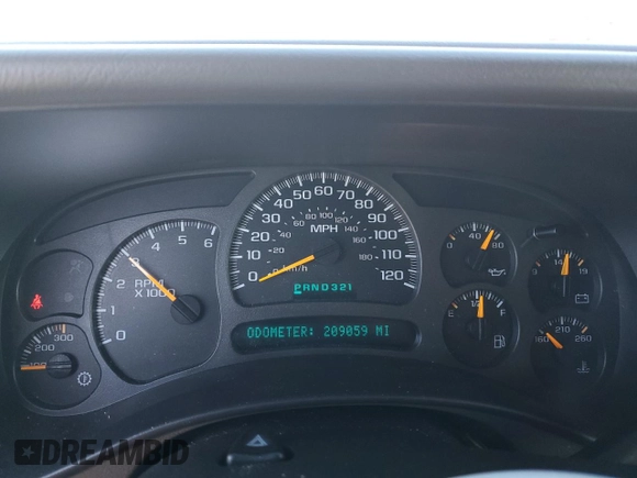 2003 Chevrolet Suburban LT with VIN 1GNGK26U33R278686, listed as a Copart auction lot 86648554 with 209,059 mi miles and Salvage Title. Bid and sale history available at carsss.com. Image 9.