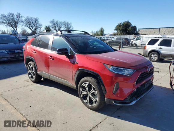 2021 Toyota RAV4 Prime XSE with VIN JTMEB3FV3MD029544, listed as a Copart auction lot 88297455 with 86,631 mi miles and Salvage Title. Bid and sale history available at carsss.com. Image 4.