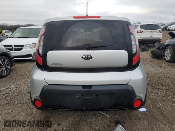 2015 Kia Soul with VIN KNDJN2A25F7810869, listed as a Copart auction lot 83112324 with 118,490 mi miles and Salvage Title. Bid and sale history available at carsss.com. Image 6.